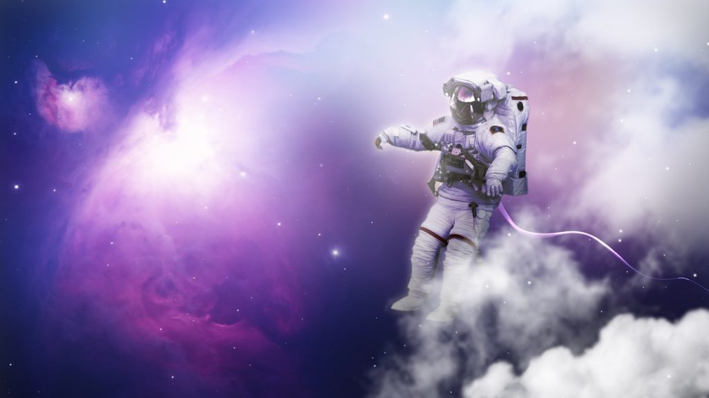 astronaut, space, universe